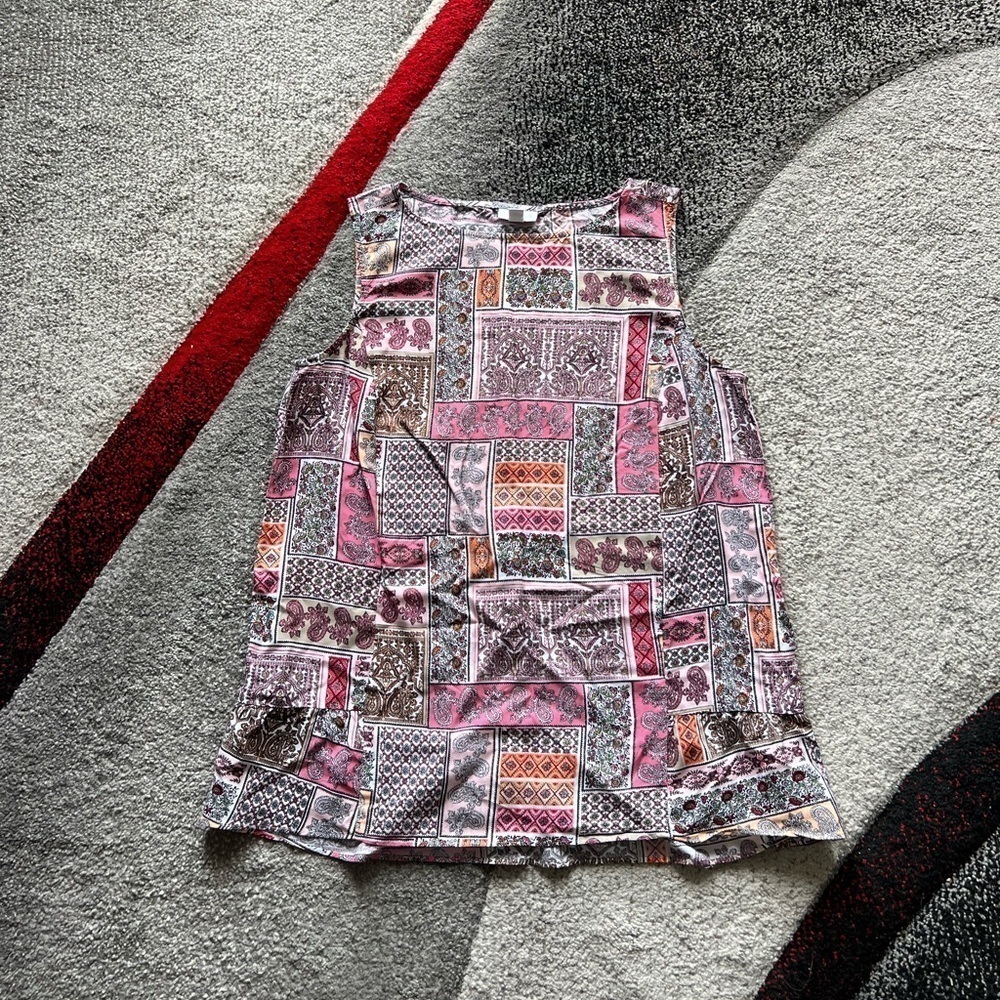 J. Jill Bandana Patchwork Tank Top